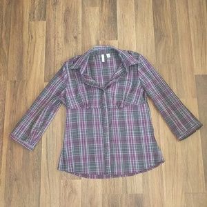 Beautiful purple button up shirt